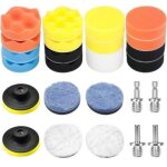 26 pi�ces kit lustrage carrosserie voiture tampons eponge de polissage de 80 mm accessoire pour polisseuse ...