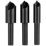 Bosch - accessories 2609255124 jeu de fraises coniques 3 pi�ces 8 mm, 10 mm, 12 mm acier � m�taux tige ...