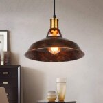 27cm lustre suspension rglable design rtro vintage luminaire e27 pour escalier chambre cuisine rouille ...
