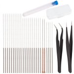 28 pi�ces buse nettoyage aiguilles kit imprimante 3d accessoires de nettoyage comprenant 26 pi�ces 0, ...