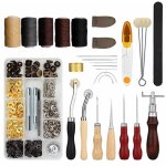 28 pièces craft leather tool set kit d'outils à main en cuir pour la couture, la couture, la gravure, ... 28 pièces craft leather tool set kit d'outils à main en cuir pour la couture, la couture, la gravure, ...