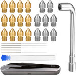 29pcs kit d'outils d'accessoires d'imprimante 3d, cl� hexagonale d'aiguille de nettoyage de d�gagement ...