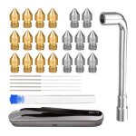 29pcs kit d'outils d'accessoires d'imprimante 3d, cl hexagonale d'aiguille de nettoyage de dgagement ...