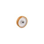 2gt roues et roulettes - roue polyurthane corps polyamide 200 x 50 lm55 al20 roulement  billes charge ...
