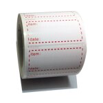 2pcs 1000 tiquettes de conglation en rouleau, 50 x 25mm autocollant auto - adhsif de conglateur de ...
