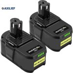 Axilief - 2pcs 18v 5. 5ah remplacement de batterie pour ryobi one + p108 rb18l50 rb18l40 rb18l25