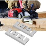 2pcs 3 - 1 / 4 inch tooling lames de raboteuse lame de rechange pour raboteuse �lectrique hss lame de ...