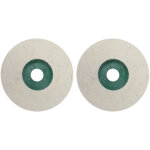 2pcs 5 pouces de laine en feutre de polissage en feutre de broyage rond pouponder les accessoires de ...