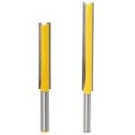 2pcs 6. 35mm tige flush trim router bits extra long m�ches carbide router bits � bois fraise � menuiserie ...