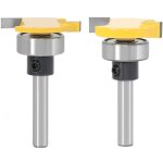 2pcs 6mm tige biscuit routeur professionnel outils de coupeur  bois fraise set - sollbry