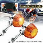 2pcs 8mm moto clignotant pour honda c70 ct70 ct90 xl100 cb350 cm400. .