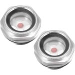 2pcs accessoires de compresseur d'air en alliage d'aluminium de fil de g3 / 4, miroir d'observation d'huile ... 2pcs accessoires de compresseur d'air en alliage d'aluminium de fil de g3 / 4, miroir d'observation d'huile ...