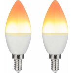 2pcs ampoule flamme led flamme effet scintillant ampoules de feu exterieur a lenvers ampoule lampe decoration ...