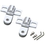 2pcs charni�re pivotante pour porte de douche en verre, acier inoxydable, accessoires de salle de douche, ...