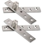 2pcs charni�res de porte pivotantes � 270 degr�s de rotation, 95mm �paissies pivot hinge cach�e en acier ...