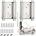 2pcs charni�res de porte de saloon gond porte battante charni�re � ressort apacit� de charge jusqu'� ...