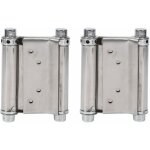 Memkey - 2pcs charnires  ressort double action en acier inox charnires de porte de saloon gond porte ...