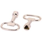 2pcs cl� triangle poubelle cl� douille pour 8mm triangulaire panneau serrure armoire