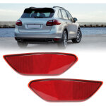 2pcs feux r�flecteurs pare - chocs arri�re rouges pour cayenne 2011?2014 remplacement 95863110500, de ...