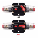 2pcs fusible de r�initialisation de disjoncteur en ligne 40a, porte - fusible de r�initialisation 12v ...