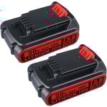 Pdstation - 2pices lbxr20 18v (20v max) 3. 8ah pour black et decker 18v batterie lbx20 lbxr2020 - ope ...