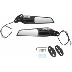 2pcs moto modifi vent aile pivotante universel rtroviseur aileron 90  rotatif rglable rtroviseurs ...