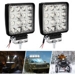 Swanew 2pcs phare de travail led 48w led phare travail projecteur feupcs antibrouillard pour voiture ...