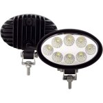 2pcs phare de travail led tracteur ovale 14cm 5. 5'' 24w projecteur led 12v 24v ip67 etanche feux antibrouilla ...