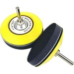 2pcs plateau de pon�age 75mm plateau de polissage avec pouce mandrin disques abrasifs velcro assiette ...