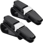 2pcs porte - lunettes de soleil pour pare - soleil de voiture, monture de lunettes avec clip de carte ... 2pcs porte - lunettes de soleil pour pare - soleil de voiture, monture de lunettes avec clip de carte ...