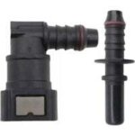 2pcs raccord durite essence, connecteur de tuyau de carburant coude femelle, 9. 89 tuyau de ligne de ...