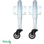 2pcs roulette roulant avec ressort, roulettes pour portails lourds, meuble et chariot - �50 mm - capacit� ...