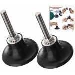 2pcs support de disque pad 50mm (2), support de disque pad avec 6. 35mm tige outil rond rotatif, porte ...