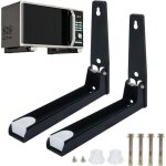 2pcs support mural micro onde en acier inoxydable 235 - 405mm support mural pour four � micro - ondes ...