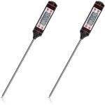 2pcs thermom�tre � viande - sonde de cuisine alimentaire pour cuisson pr�cise p�tisserie liquide - thermo ...