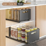 2pcs tiroir coulissant cuisine, 1 pi�ces tiroir coulissant placard, panier de tiroir, organisateur placard ...