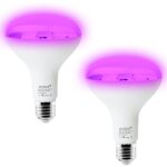2pcs uv violet noir ampoule fluorescente 85 - 265v 15w barre fluorescente lumire de scne
