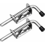 2pcs verrou porte de garage targette loquet a ressort boulons à ressort en acier loquets et verrous de ... 2pcs verrou porte de garage targette loquet a ressort boulons à ressort en acier loquets et verrous de ...
