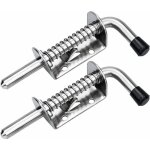 2pcs verrou porte de garage targette loquet a ressort boulons � ressort en acier loquets et verrous de ...
