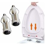 2pcs vis d'expansion pour couvercle de toilette fixation abattant wc vis pour lunette toilette ensemble ...