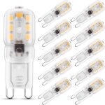 2w g9 blanc chaud 3000k, ampoule led, 25w ampoule halog�ne �quivalent, 230v ac 200lm, 360� larges faisceaux, ...