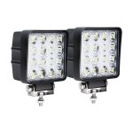 2x 48wprojecteur phare de travail 12v 24v led carré led moto spot feux additionnels offroad lampe - einfeben ... 2x 48wprojecteur phare de travail 12v 24v led carré led moto spot feux additionnels offroad lampe - einfeben ...