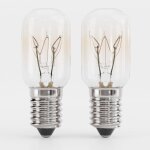 2x ampoule frigo 15w e14 blanc chaud , lampe pour machine � coudre, hotte, lampe de sel, cong�lateur, ...