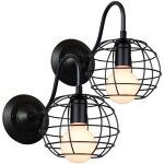 2x applique murale antique r�tro applique cage en m�tal applique murale d'int�rieur lampe murale vintage ...
