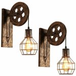 2x applique murale industrielle poulie vintage lampe de mur luminaire intérieur pour chambre salon restaurant, ... 2x applique murale industrielle poulie vintage lampe de mur luminaire intérieur pour chambre salon restaurant, ...