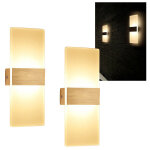 Swanew - 2x applique murale led intrieur lampe de couloir moderne extrieur lampe murale keller clairage ...