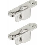 Cyclingcolors - 2x attache fa�ade � encastrer pour abattants � c�ble en bois en acier nickel� avec vis ...