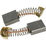 2x balais de charbon pour moteur 6, 5 x 13, 5 x 17mm remplacement pour makita cb - 153, cb - 155, cb ...