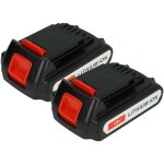 2x batterie compatible avec black & decker glc1815l, glc1823, glc1825l, glc2500, glc1825lb, glc2500l ...