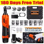 Dayplus - 2x batterie cl� � chocs sans fil 3. 0a li - ion cl� � cliquet pistolet � �crous 3 / 8' drive ...